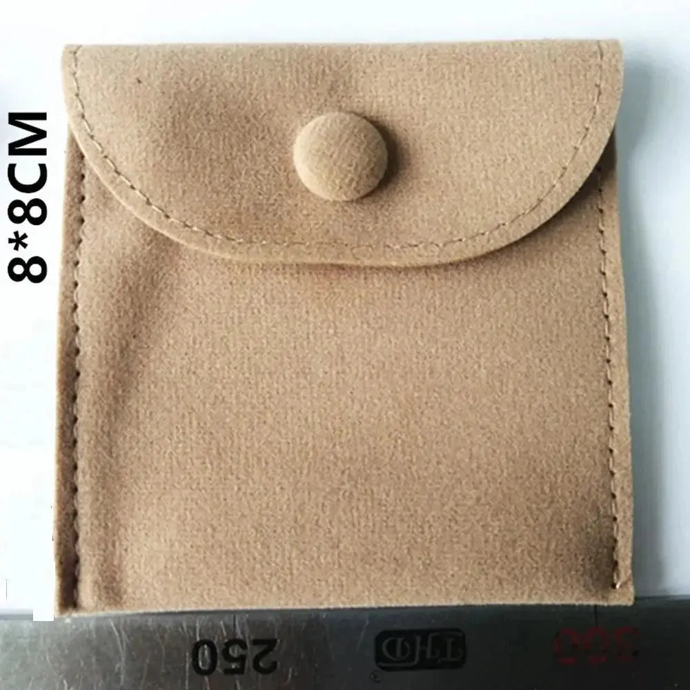 8 X 8CM Jewellery Pouch Packaging Bag Soft Velvet Gift Bracelet Necklace Earrings Rings Storage Custom Logo
