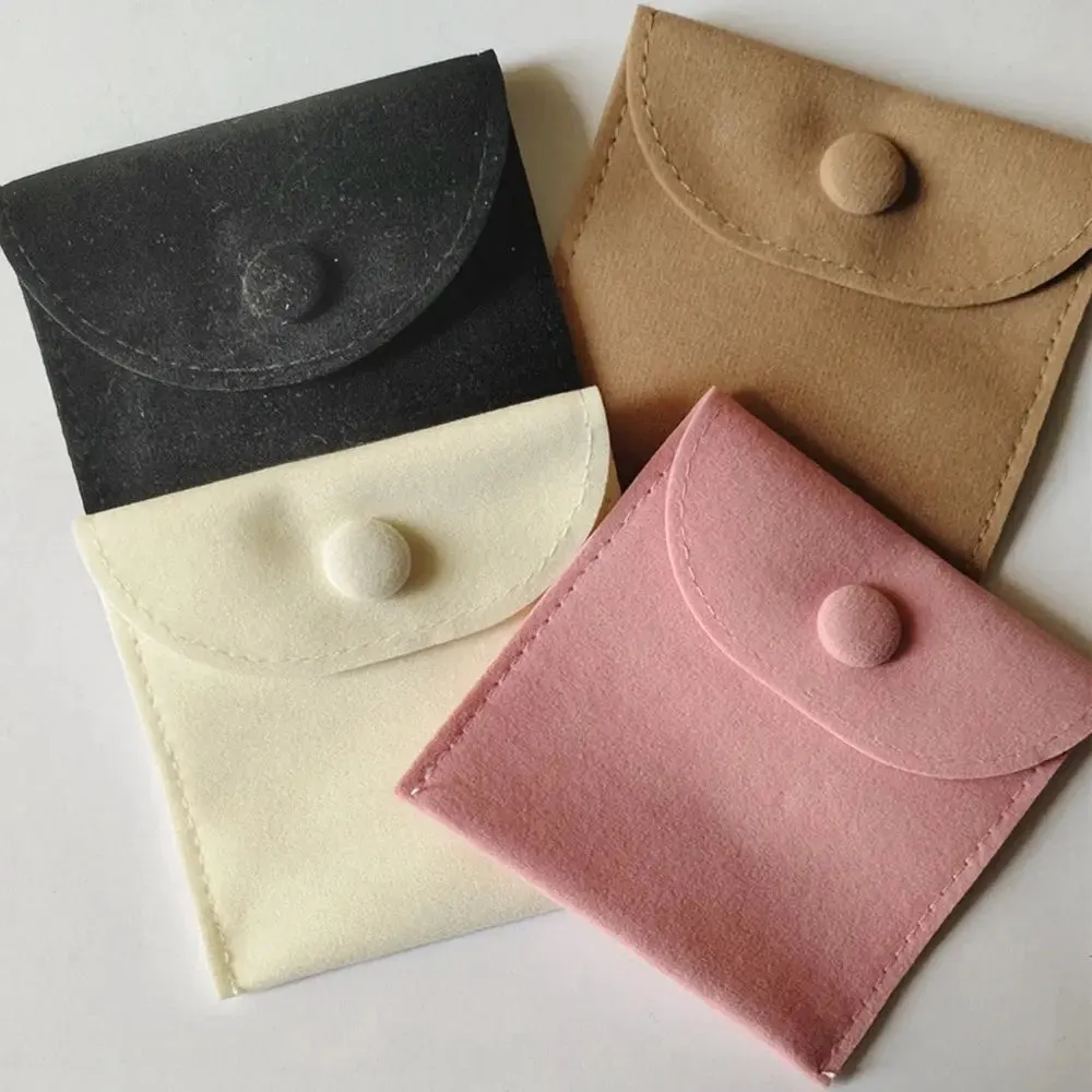 8 X 8CM Jewellery Pouch Packaging Bag Soft Velvet Gift Bracelet Necklace Earrings Rings Storage Custom Logo