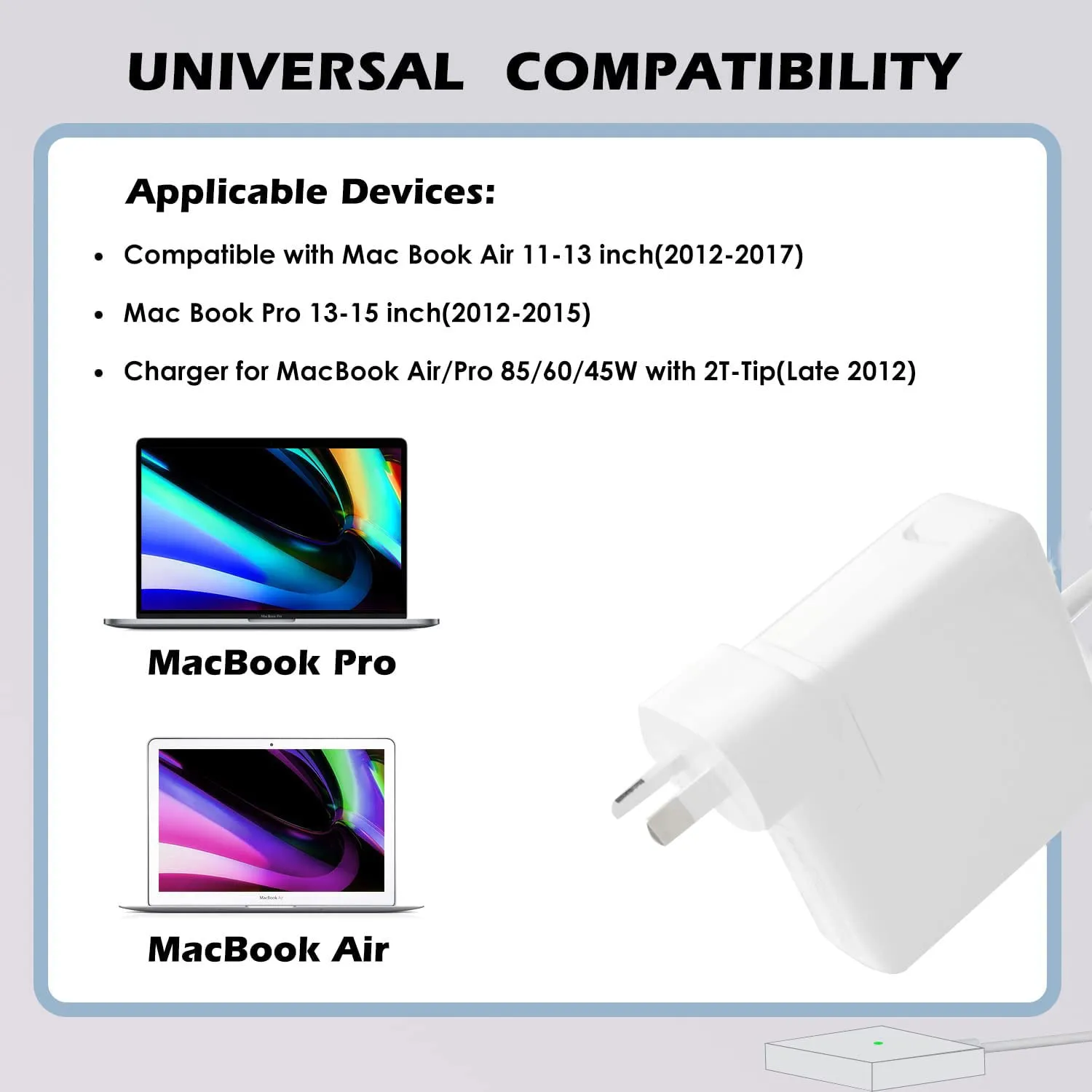 85W Charger Adapter for Mac PRO 13 15 inch Air 11 13inch