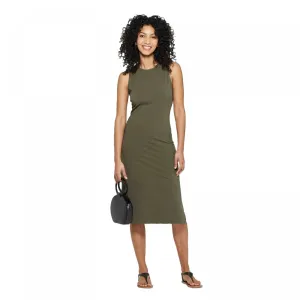 A New Day Women's Sleeveless Crewneck Knit Midi Dress