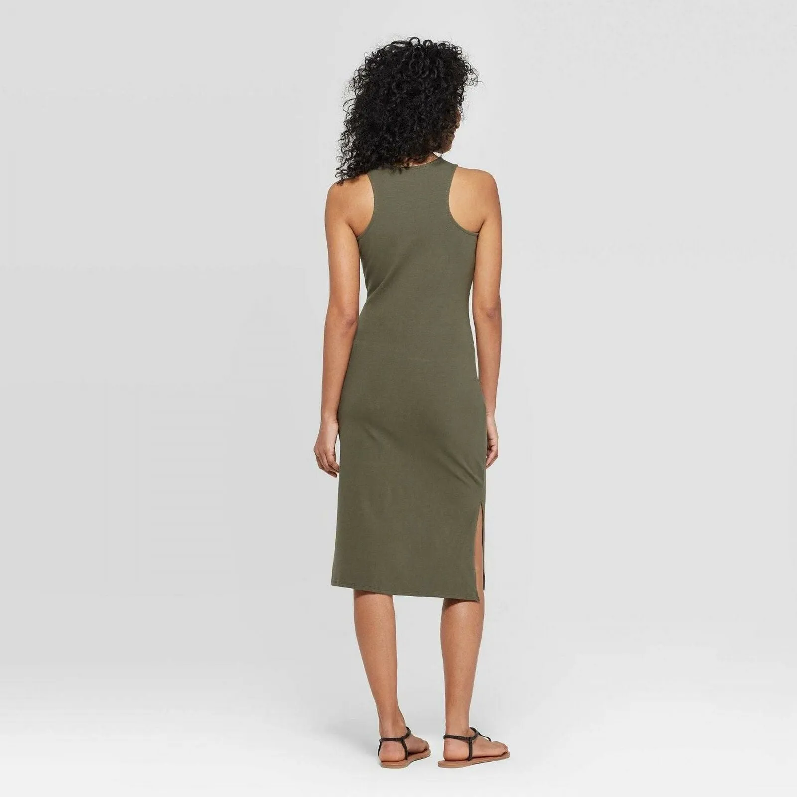 A New Day Women's Sleeveless Crewneck Knit Midi Dress