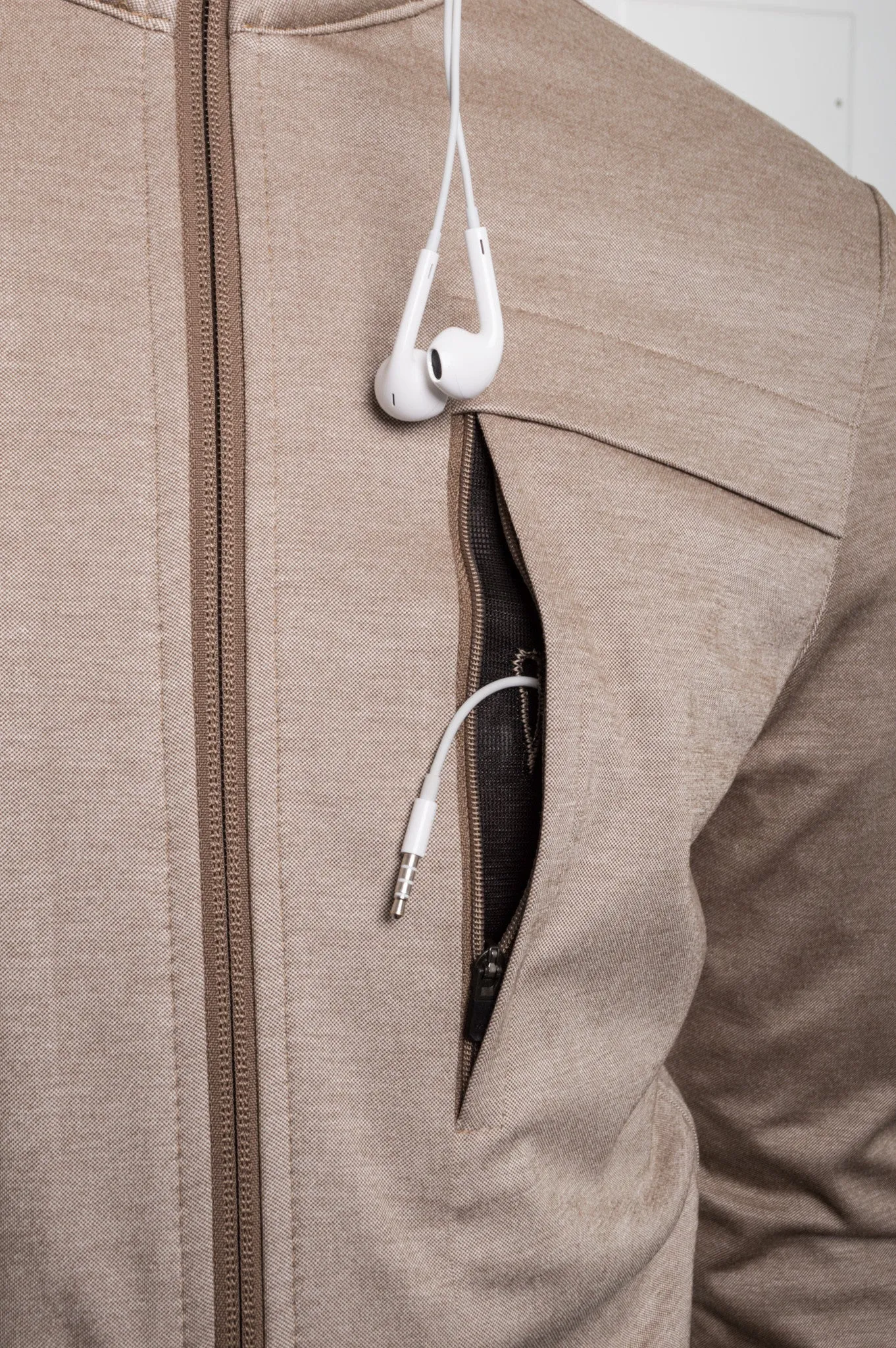 Aaron Cotton Jacket - Beige