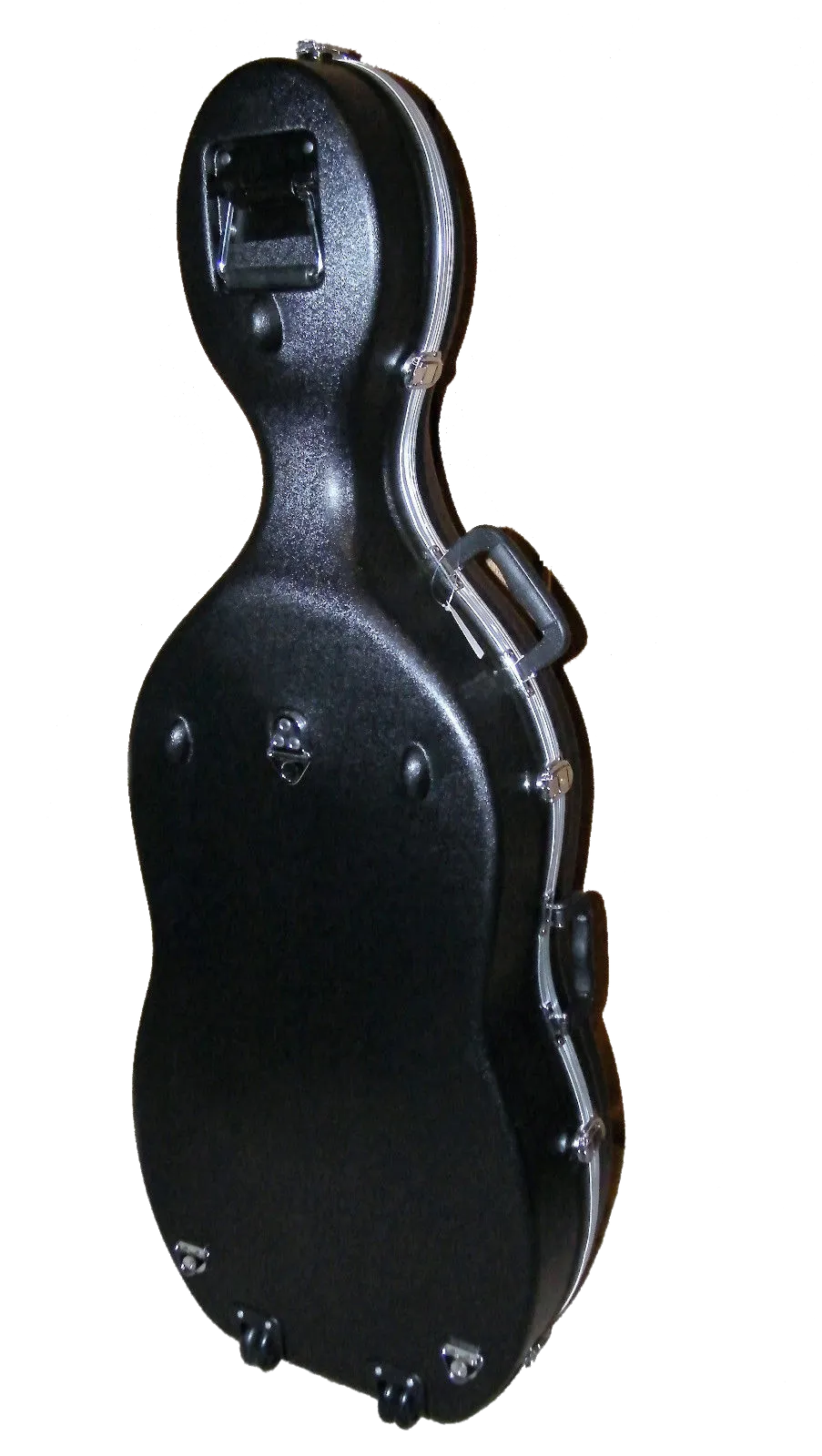 ABS Cello Case with Wheels 3/4-4/4 - Black