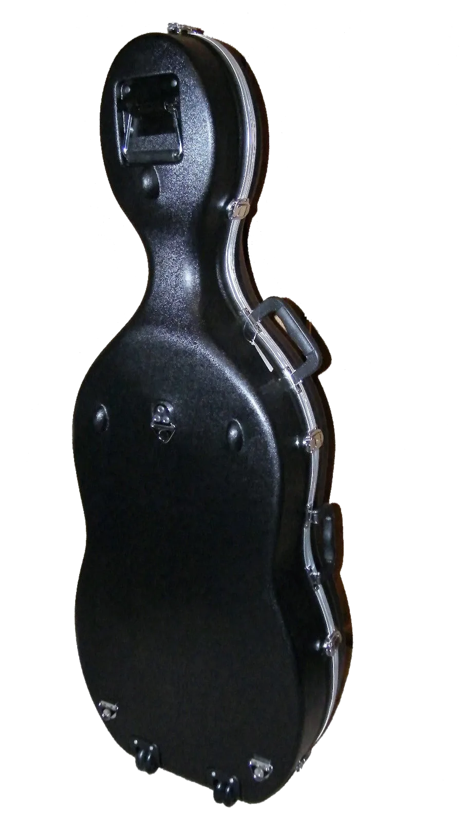 ABS Cello Case with Wheels 3/4-4/4 - Black