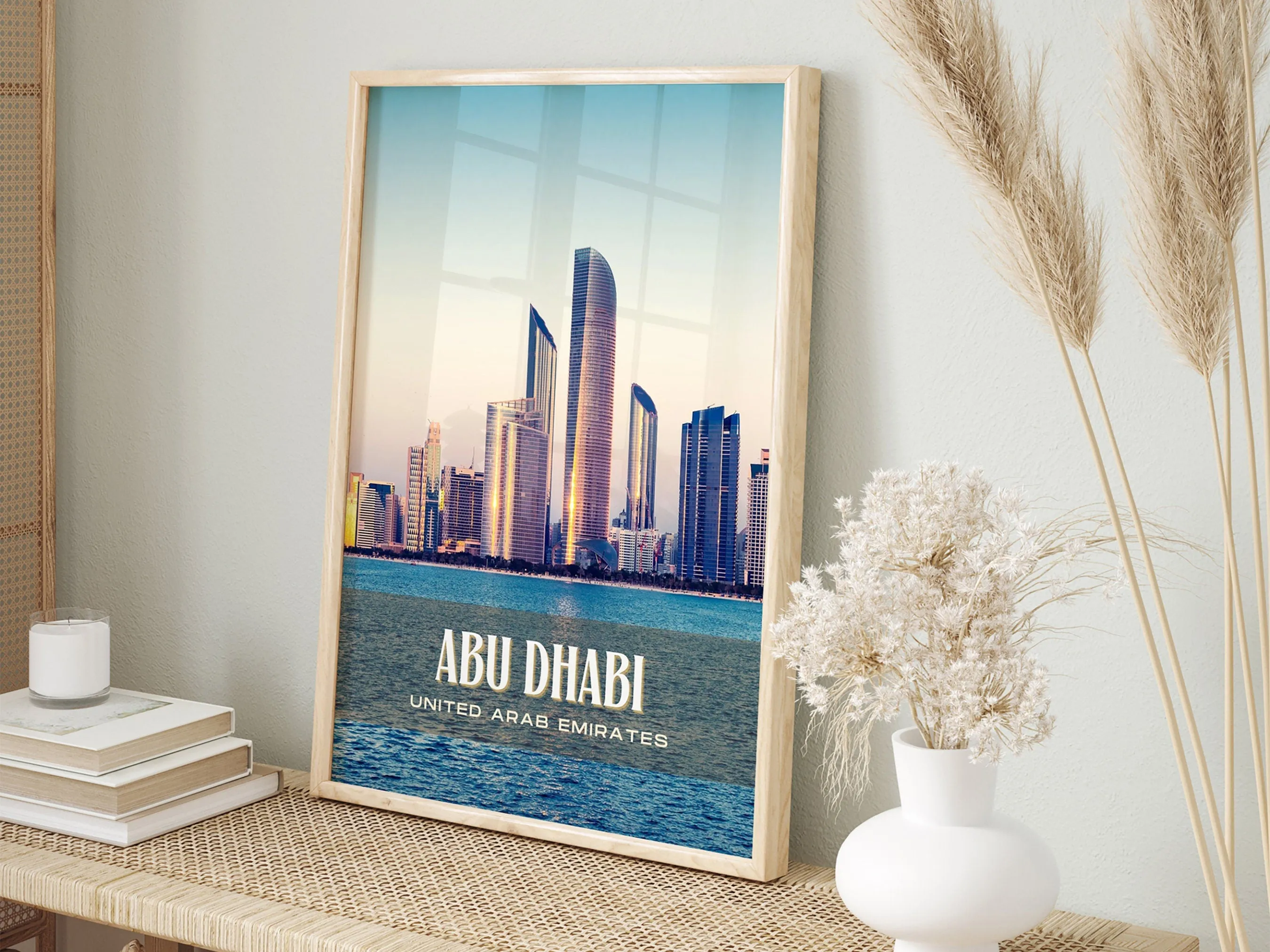 Abu Dhabi Retro Wall Art, UAE
