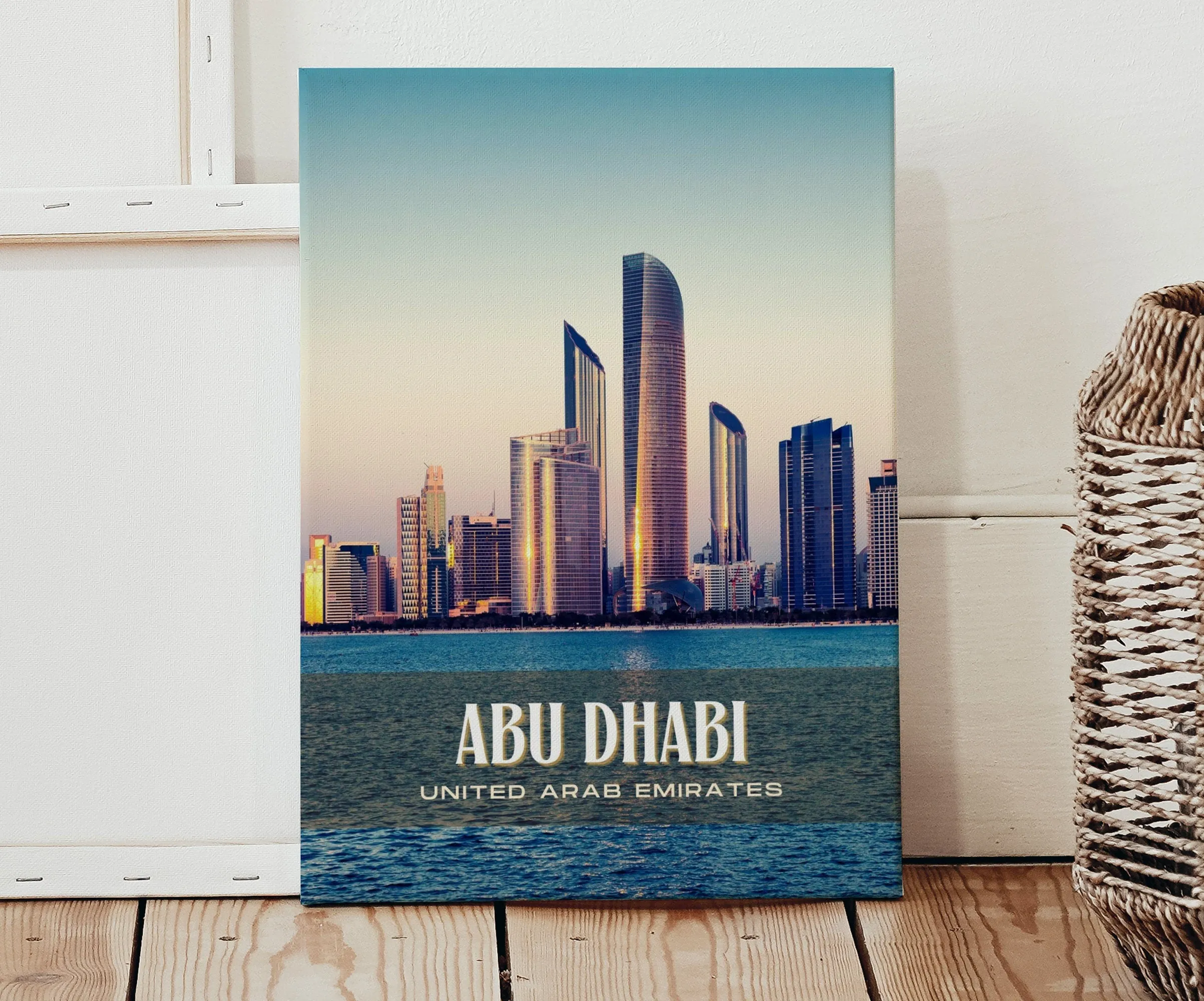Abu Dhabi Retro Wall Art, UAE