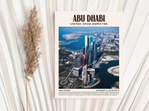 Abu Dhabi Vintage Wall Art, UAE