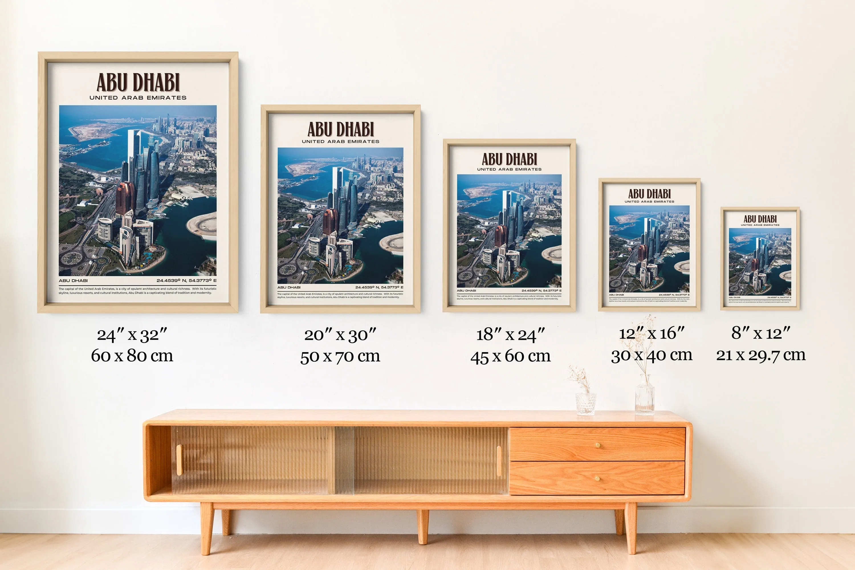 Abu Dhabi Vintage Wall Art, UAE