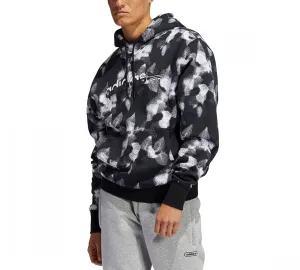 Adidas Men's Winter Leaves Allover Print Sweatshirt Hooded Hoodie