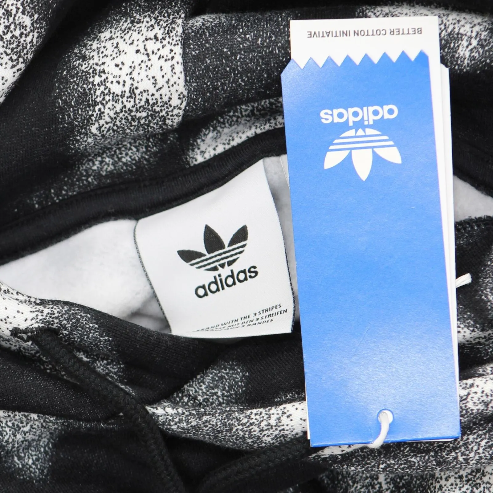 Adidas Men's Winter Leaves Allover Print Sweatshirt Hooded Hoodie