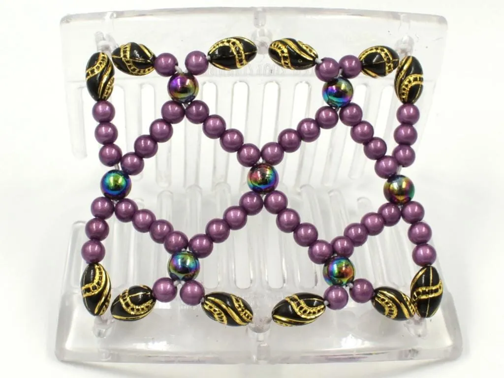 African Butterfly Thick Hair Comb - Ndalena Clear 113