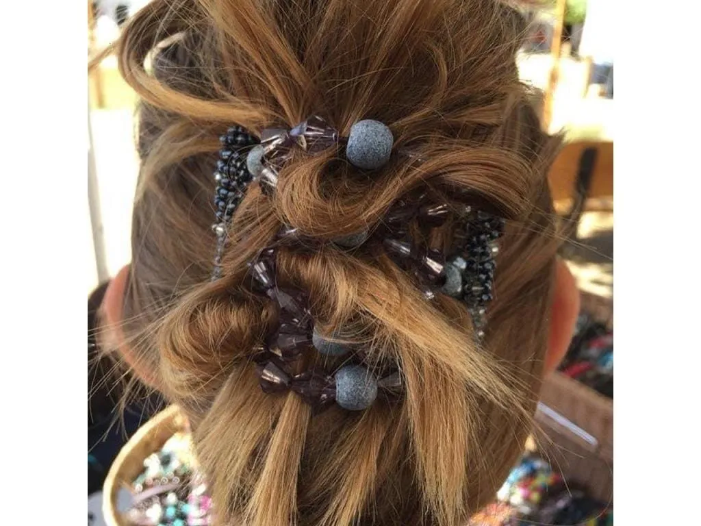 African Butterfly Wire Hair Clip - 7 Tong 495