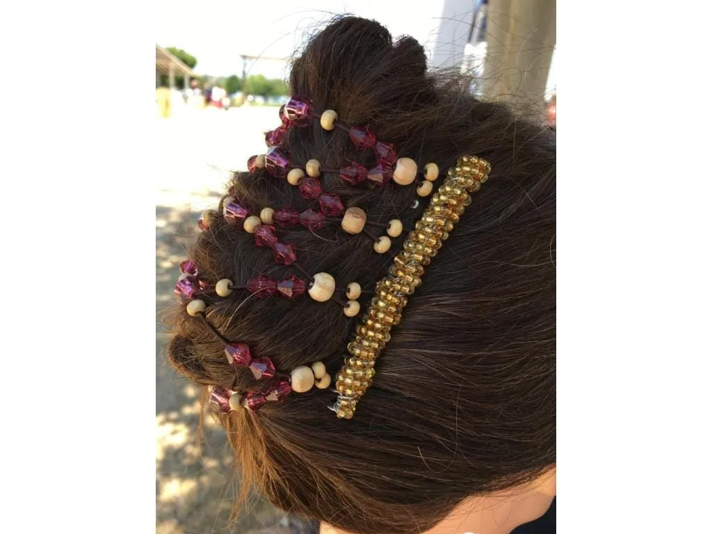 African Butterfly Wire Hair Clip - 9 Tong 700