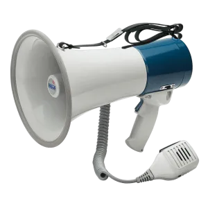 Ahuja AM22HSD Portable PA Megaphone 20W RMS Shoulder Sling & Hand Grip Type w/ Siren