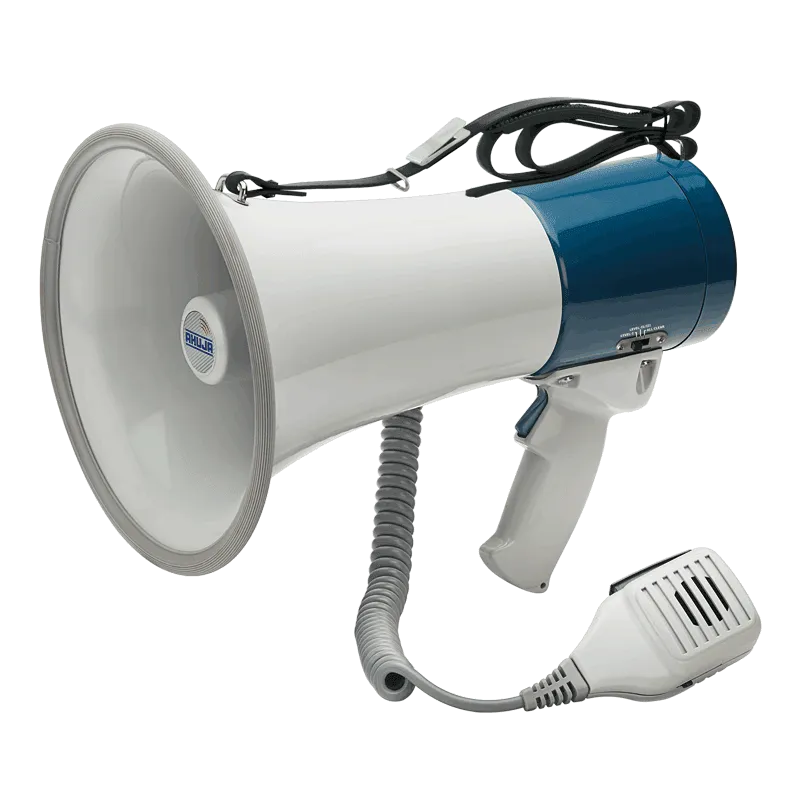 Ahuja AM30SS Portable PA System Megaphone 30W RMS w/ Siren, Microphone with Volume Control