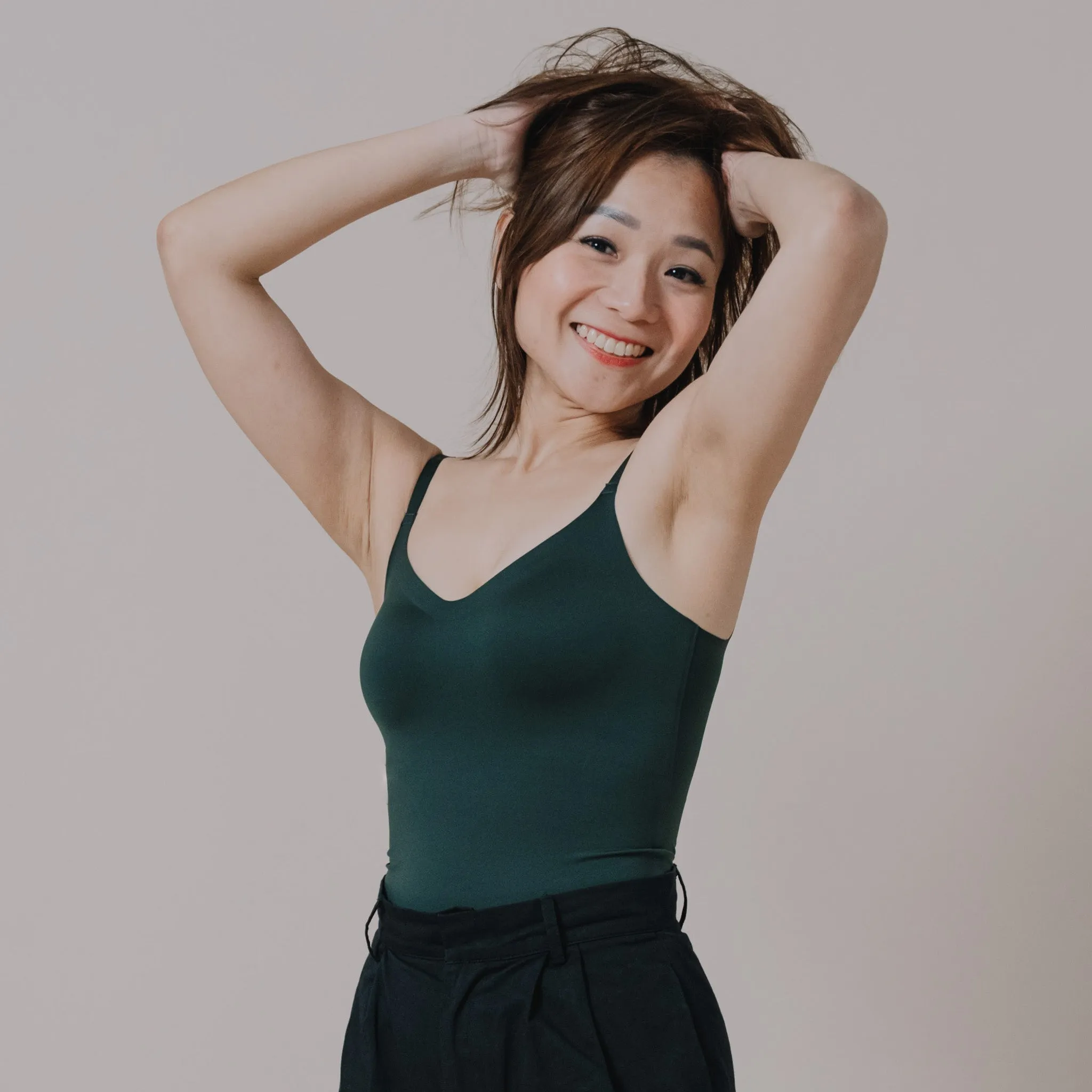 air-ee Seamless Push Up 2-in-1 Bra Top (Signature Edition) - Jewel Emerald (Limited Edition)