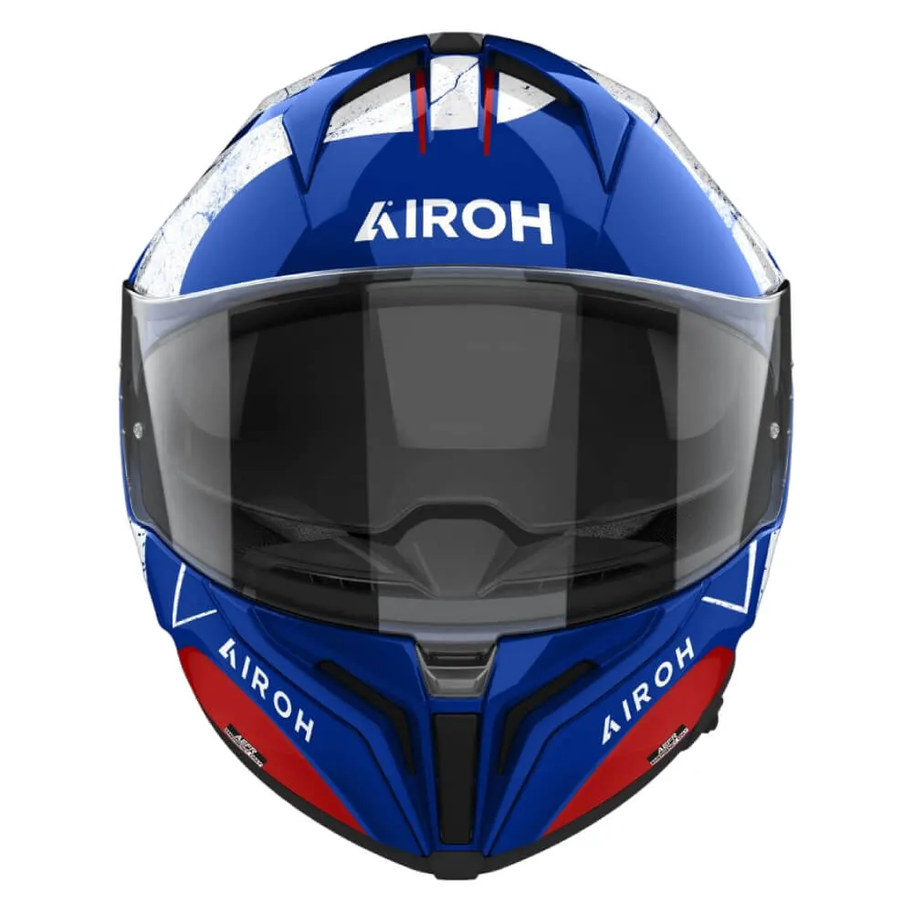 Airoh Matryx Helmet Scope Blue / Red Gloss