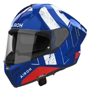 Airoh Matryx Helmet Scope Blue / Red Gloss