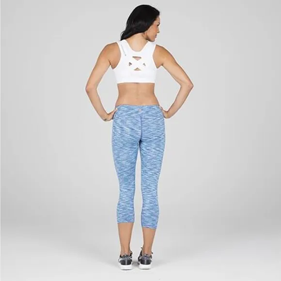 AlignMed Women Posture Sports Bra White and Gray