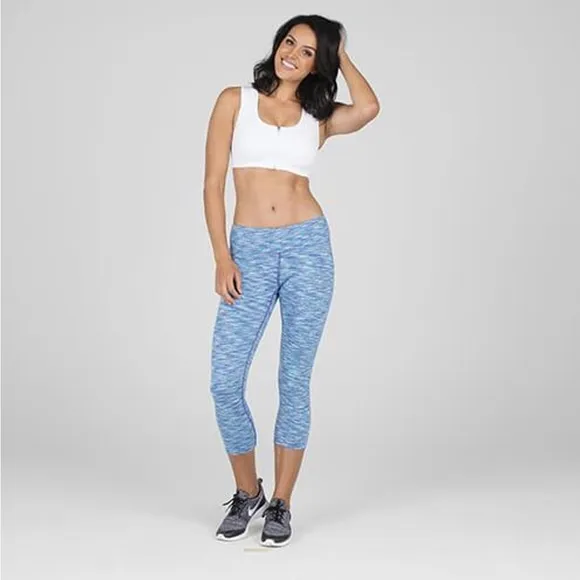 AlignMed Women Posture Sports Bra White and Gray