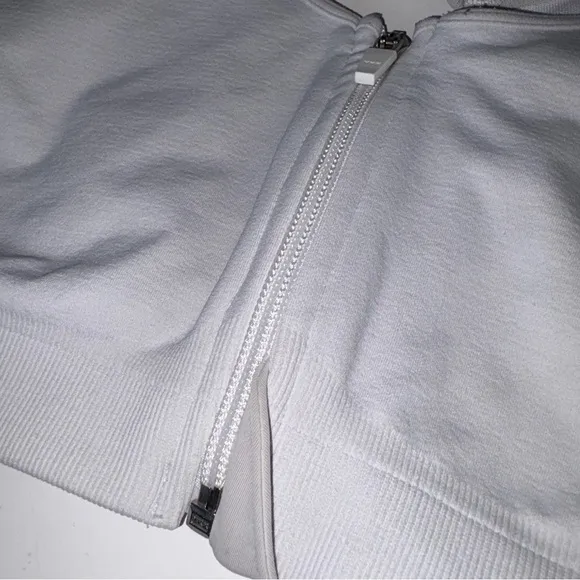AlignMed Women Posture Sports Bra White and Gray