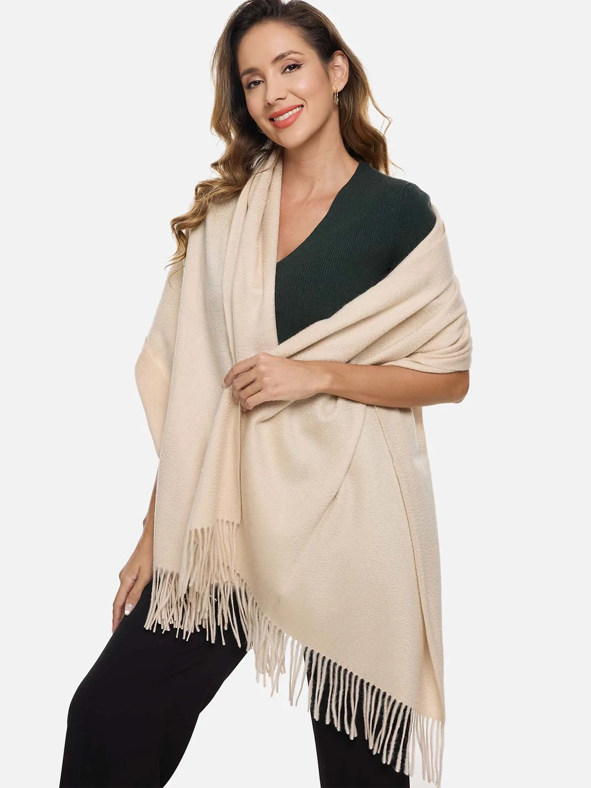 Almond Cashmere Wrap
