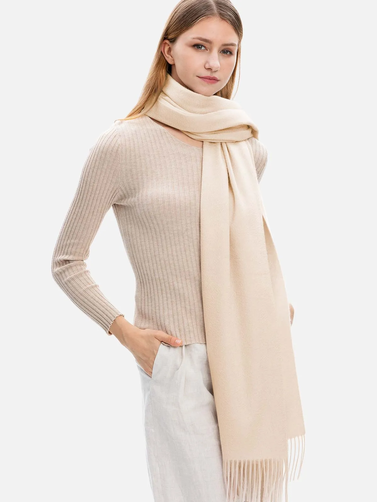 Almond Cashmere Wrap