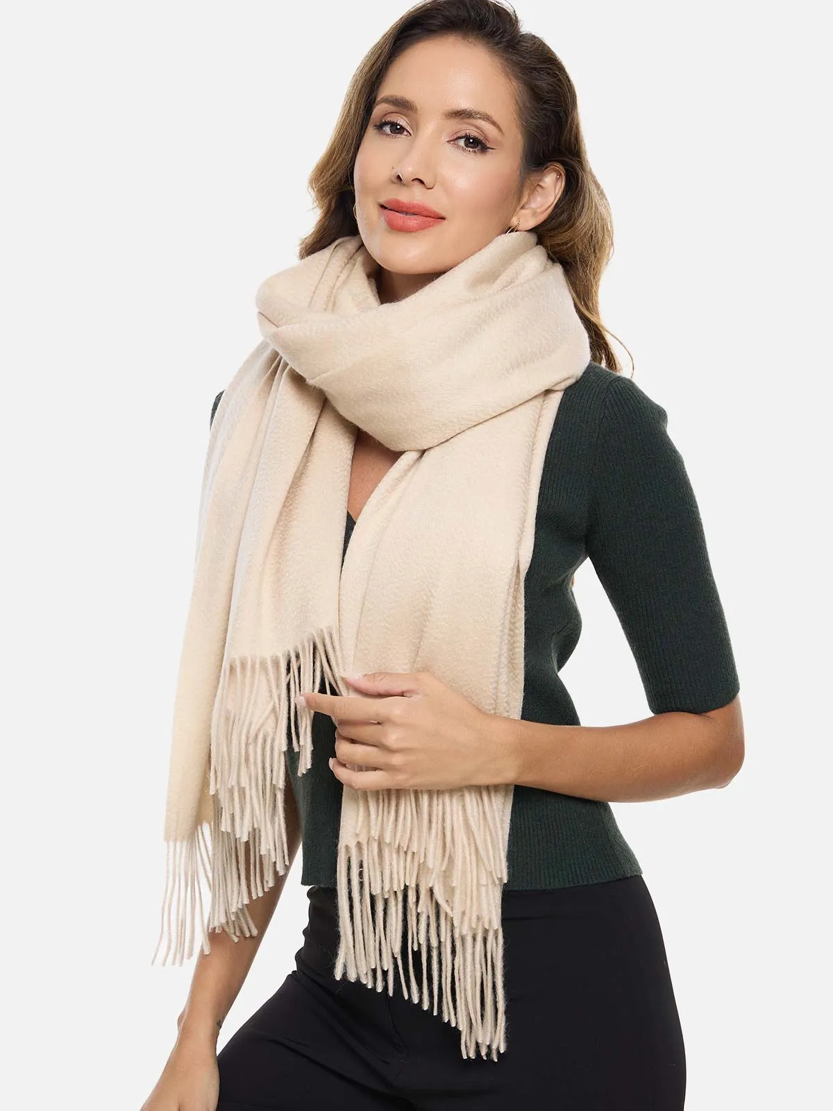 Almond Cashmere Wrap
