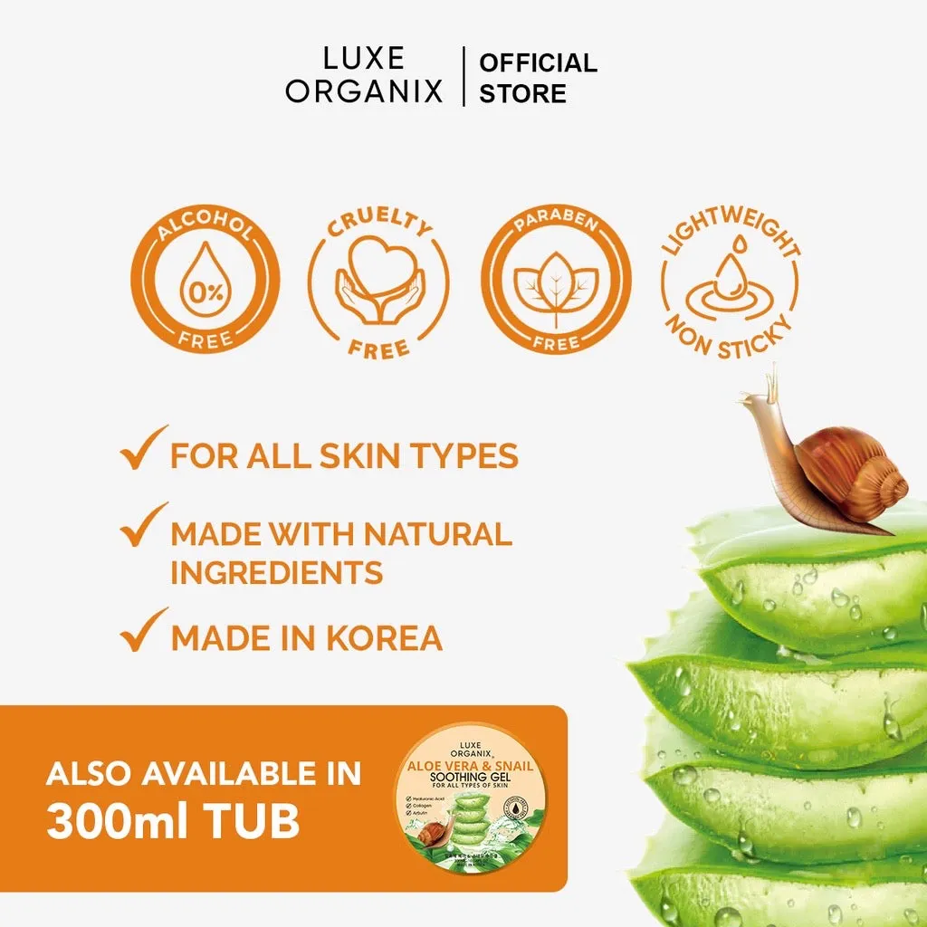 Aloe Vera & Snail Soothing Gel 95% Travel Size