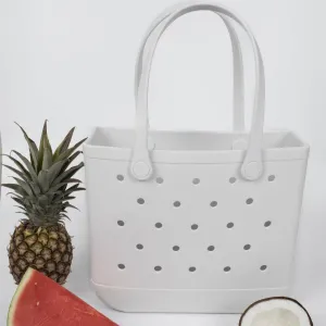 Aloha Vegan Tote Bag | Medium | White