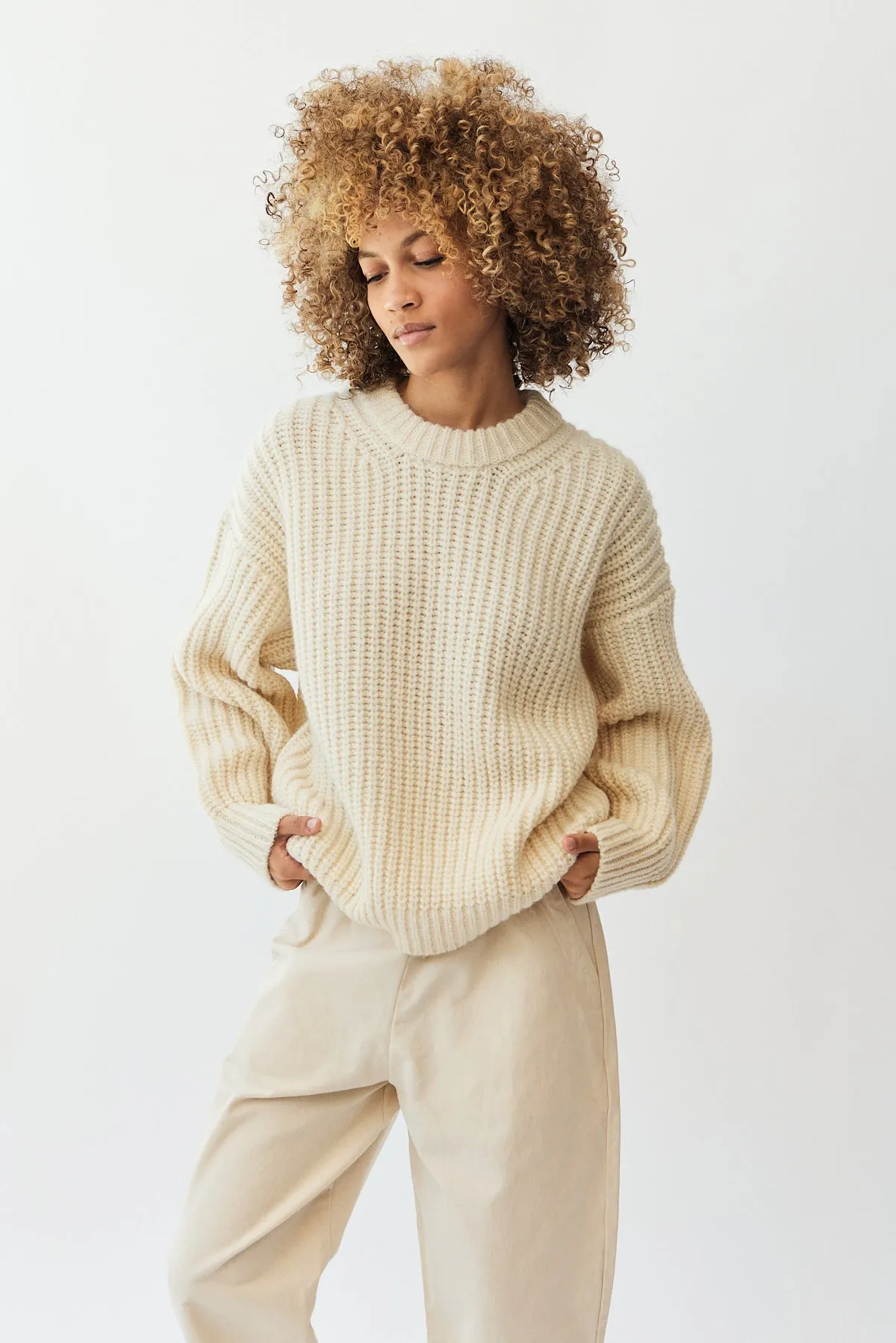 Alpaca Rib Sweater