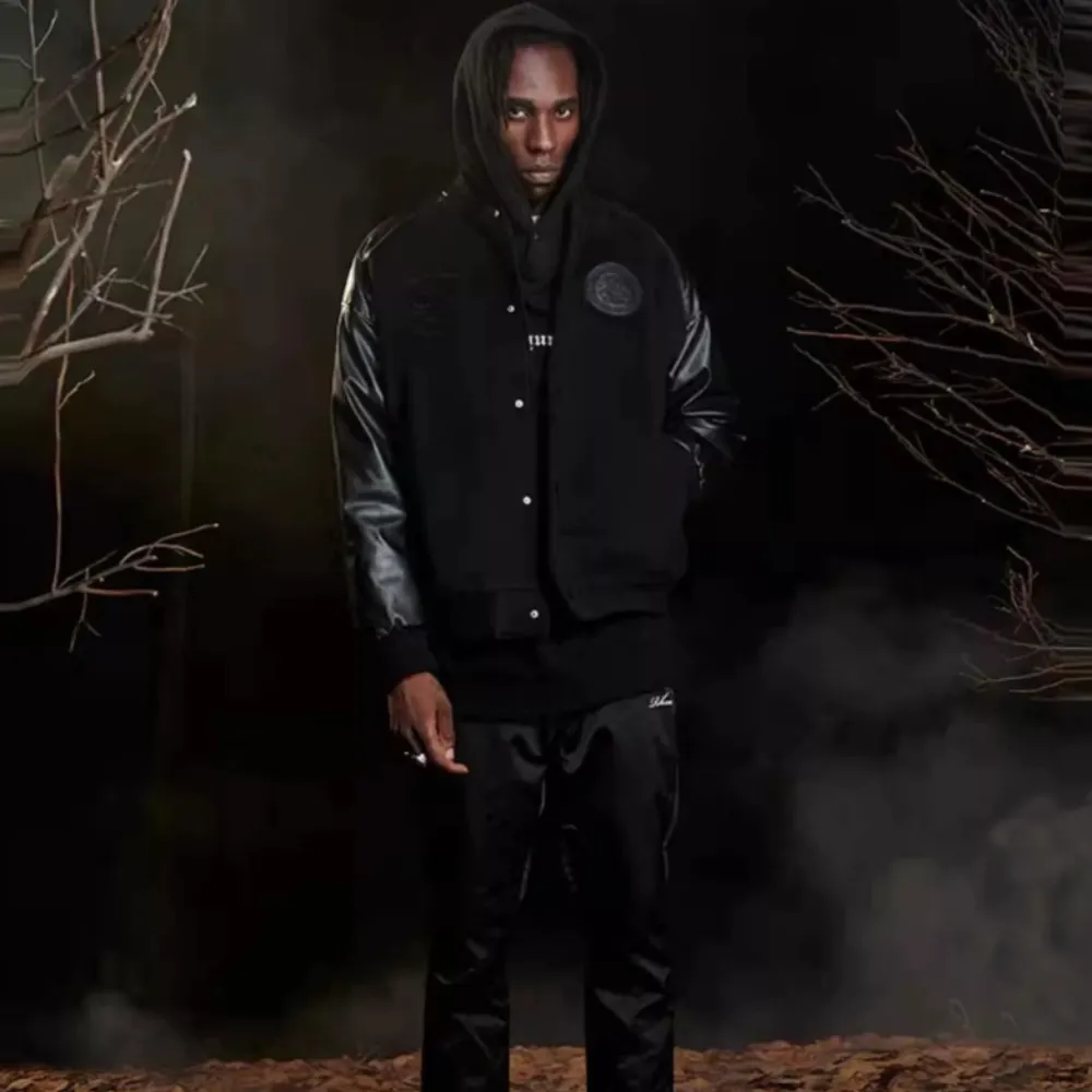 American Woolen Leather Motorcycle Jacket