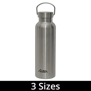 Andes Stainless Steel Insulated Vacuum Flask Travel Tea Thermos w/Handle 3 Sizes