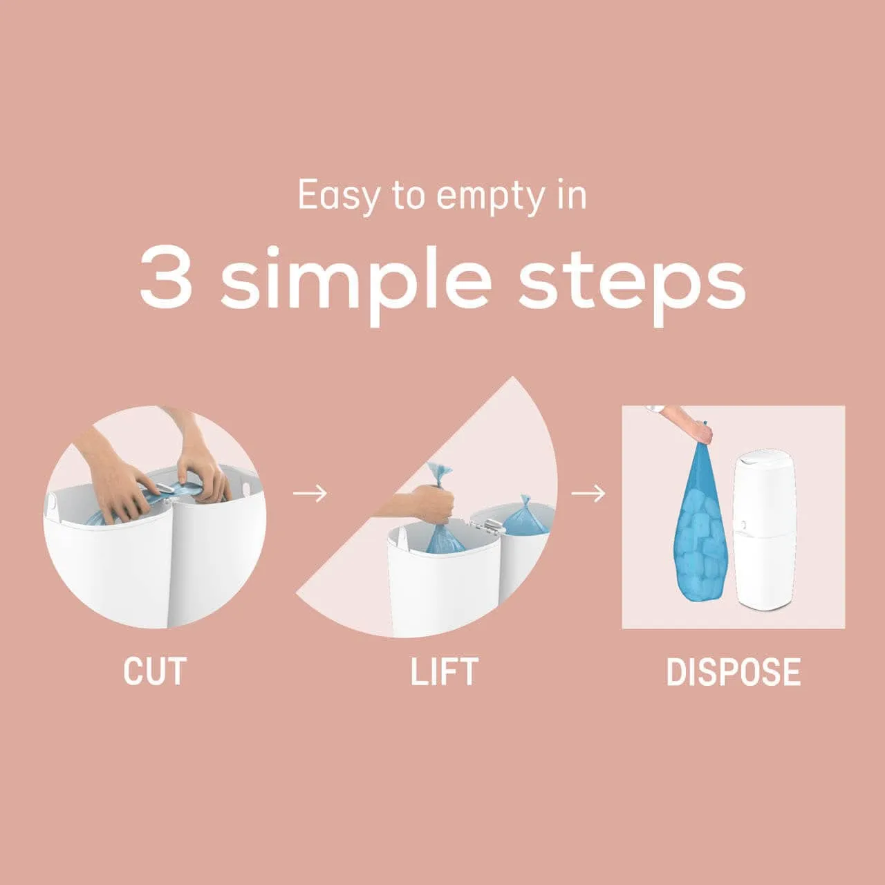 Angelcare Classic XL Nappy Bin (Starter Set)