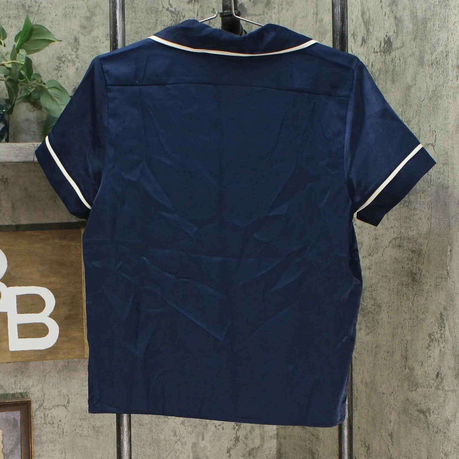 AnyBody Women's Piped Satin Pajama Top