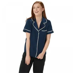 AnyBody Women's Piped Satin Pajama Top