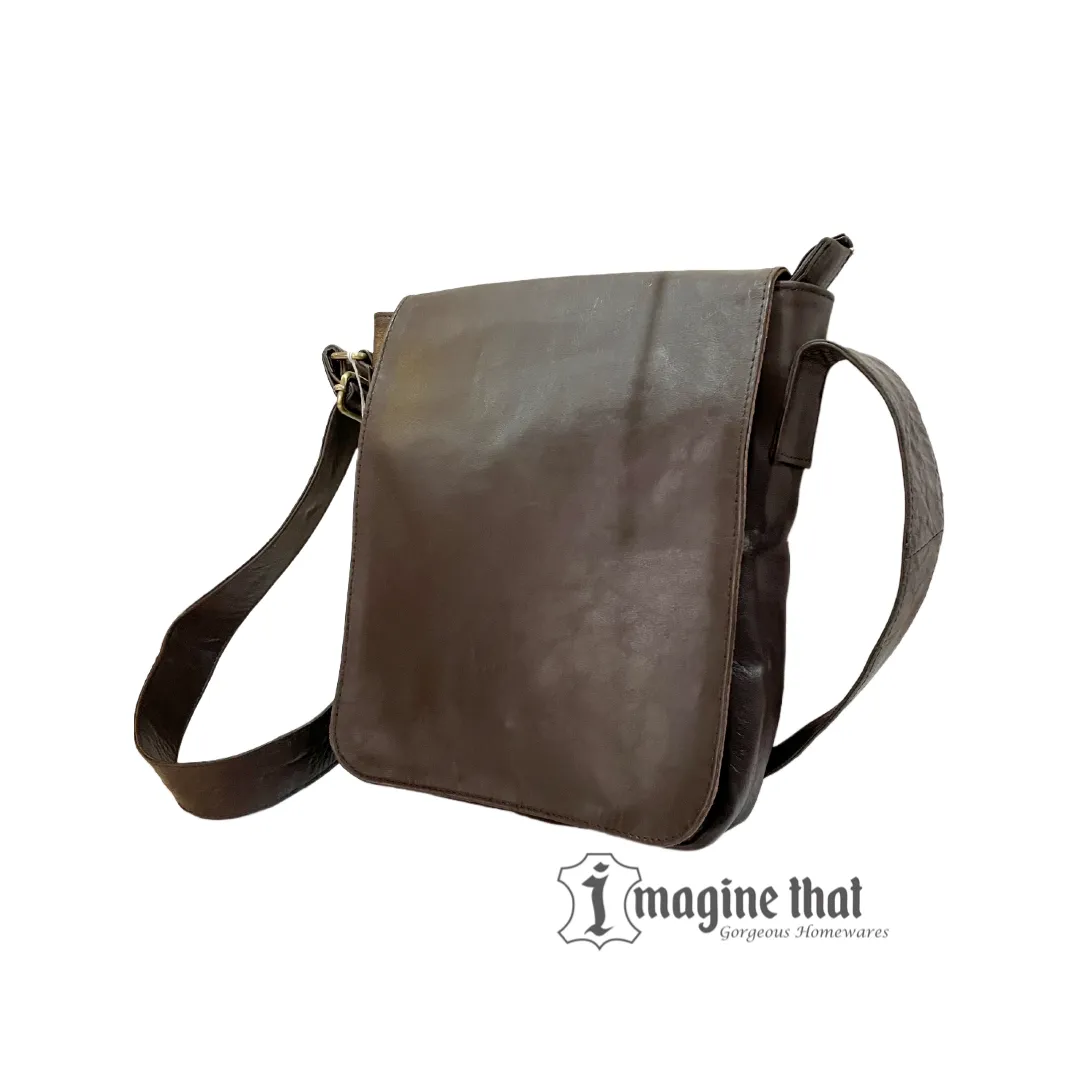 'Apollo' Leather Satchel