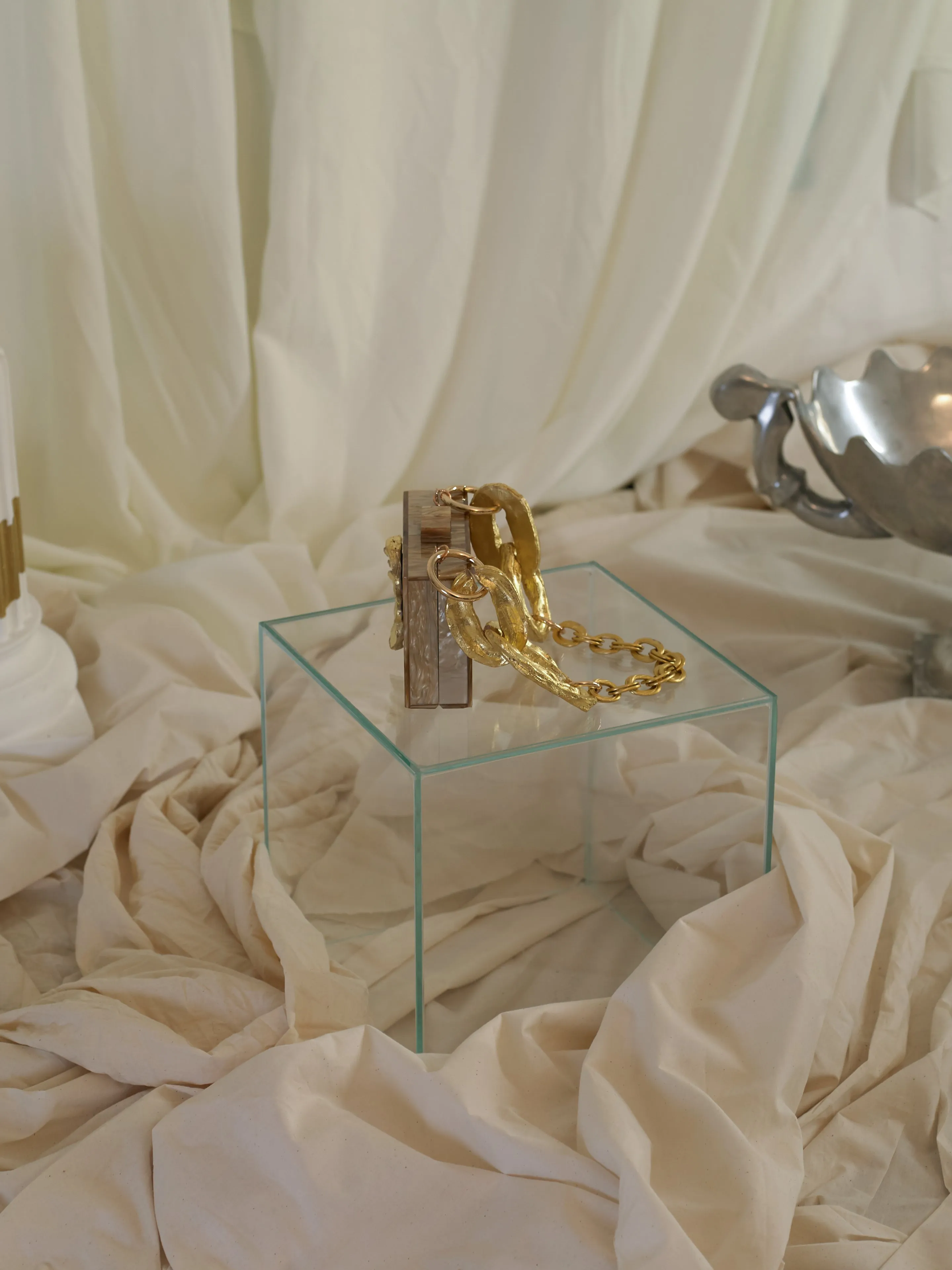 Artisanal Eos Clutch - Desert Pearl