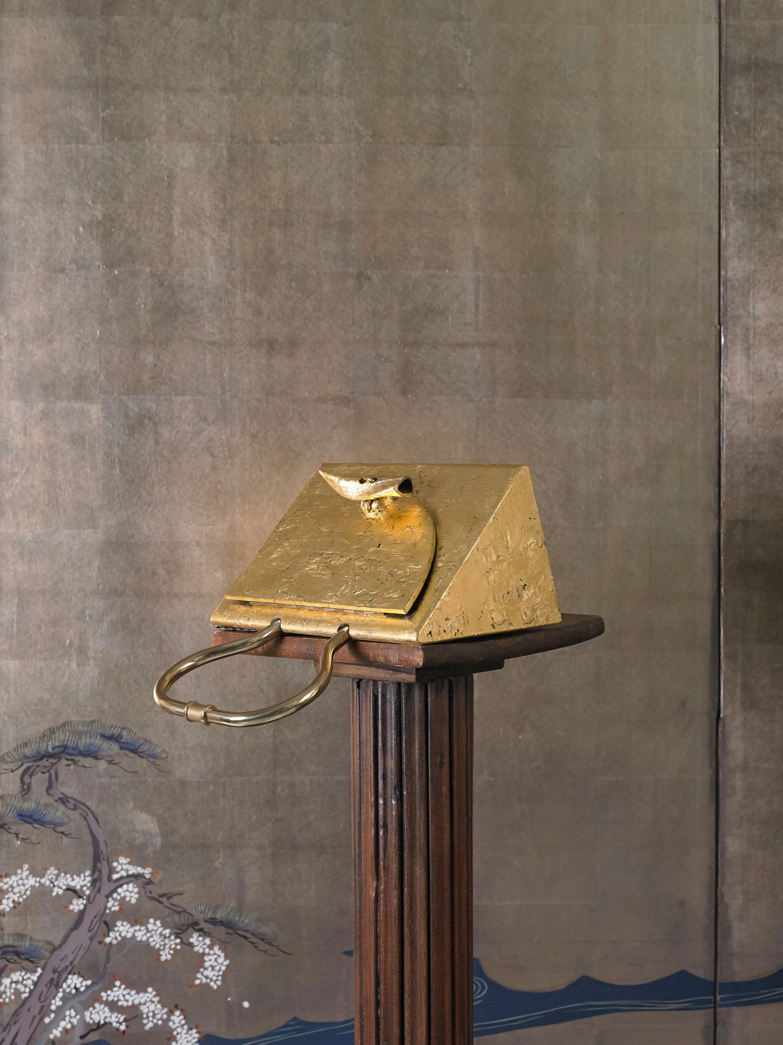 Artisanal Selene Clutch - 24K Gold Plate