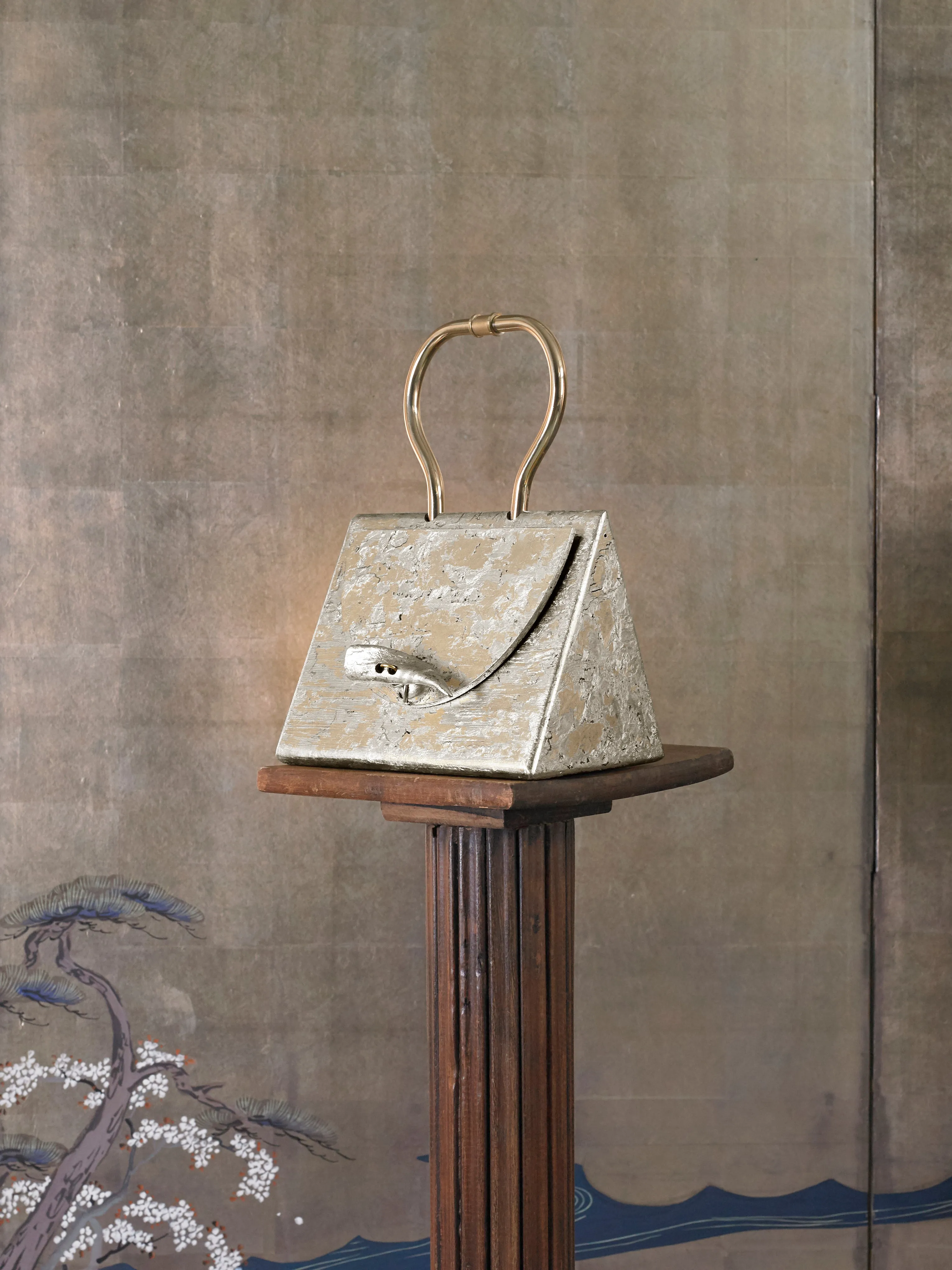 Artisanal Selene Clutch - Moon Gold