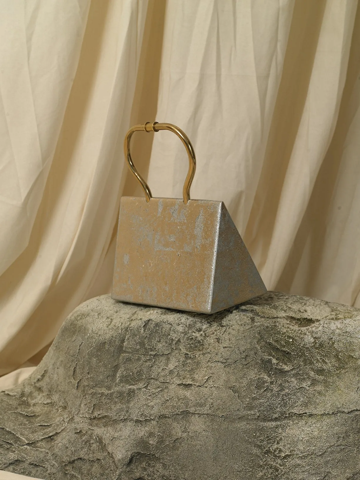 Artisanal Selene Clutch - Moon Gold