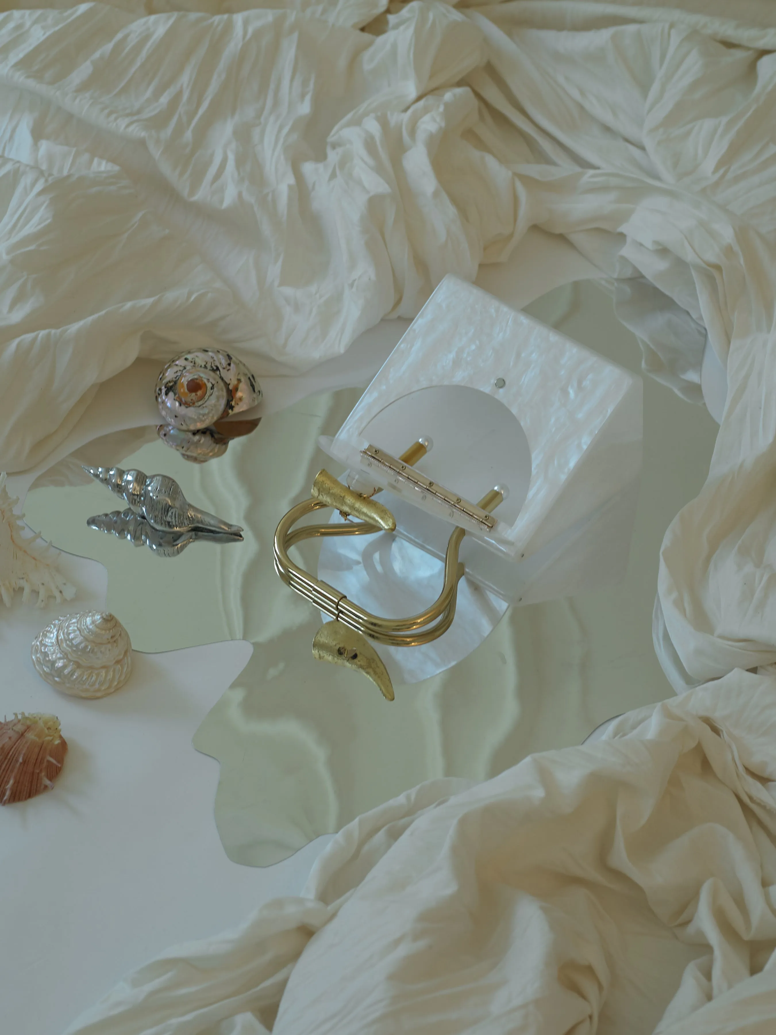 Artisanal Selene Clutch - Moon Gold