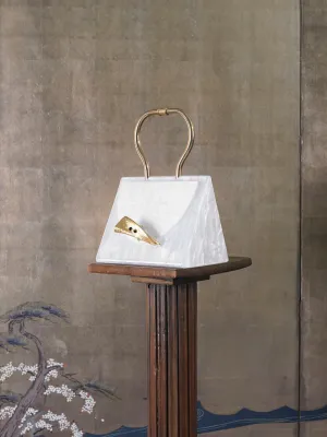 Artisanal Selene Clutch - Pearl Moon