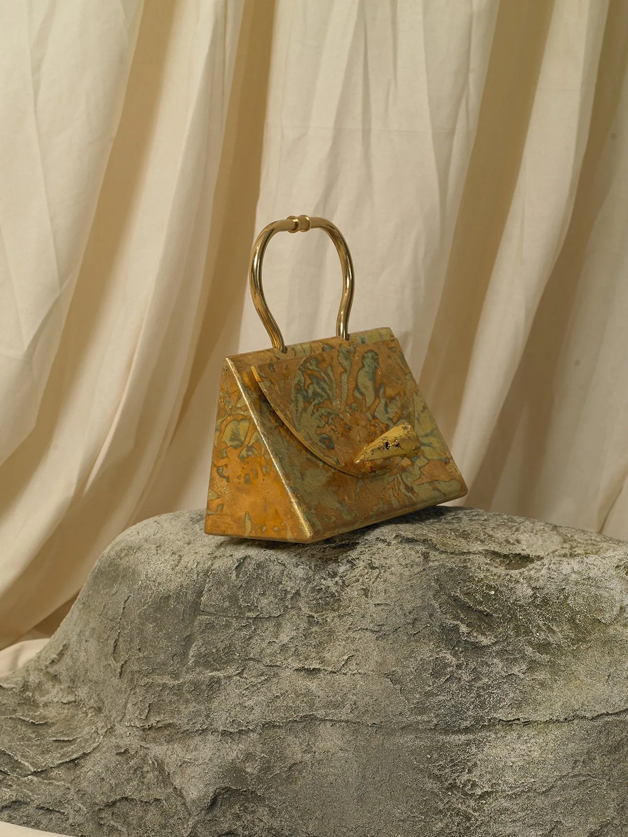 Artisanal Selene Clutch - Tarnished Sun
