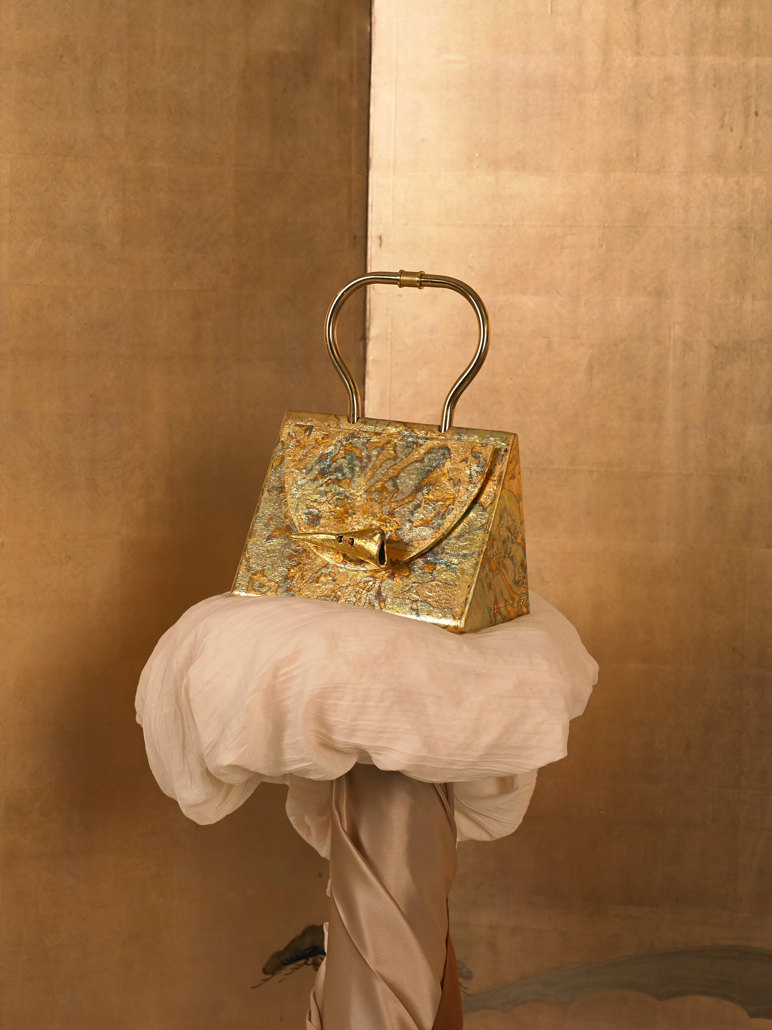 Artisanal Selene Clutch - Tarnished Sun