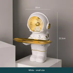 Astronaut Statue Storage Tray for Home