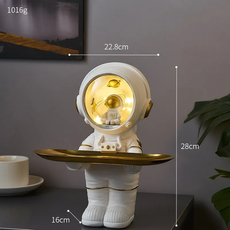 Astronaut Statue Storage Tray for Home