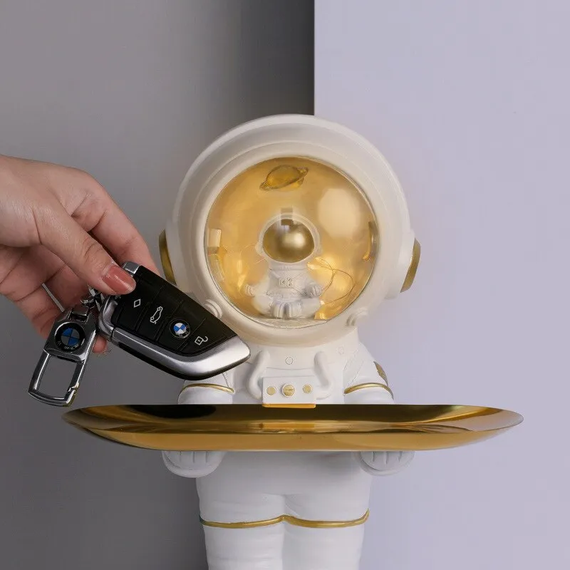 Astronaut Statue Storage Tray for Home