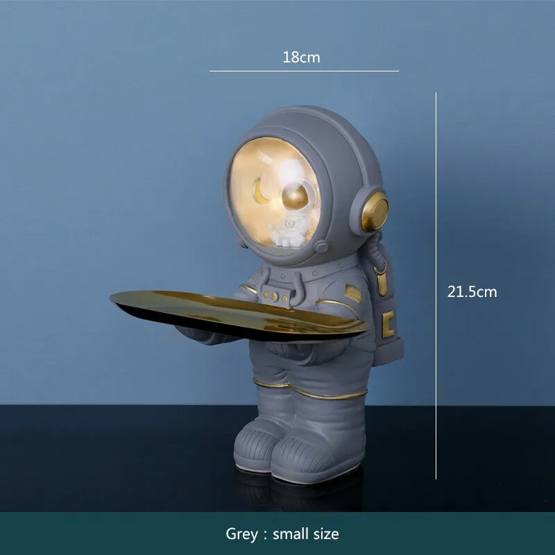 Astronaut Statue Storage Tray for Home