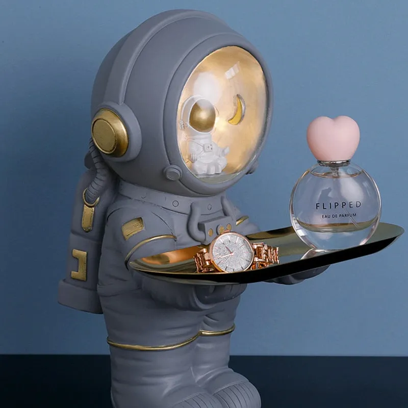 Astronaut Statue Storage Tray for Home